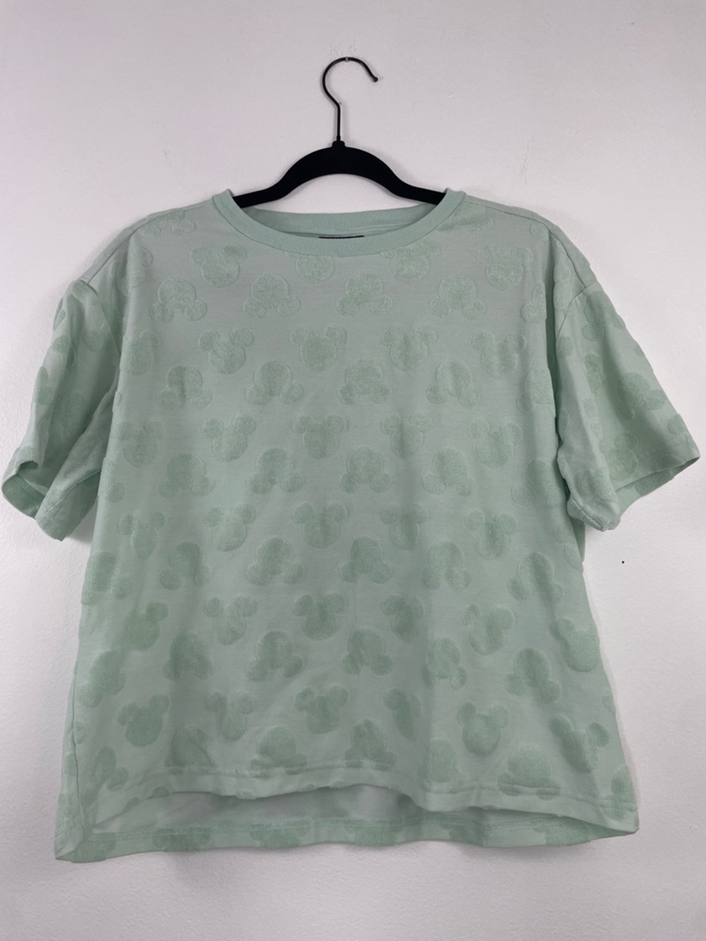 Mint Green Short Sleeve Jacquard T-Shirt